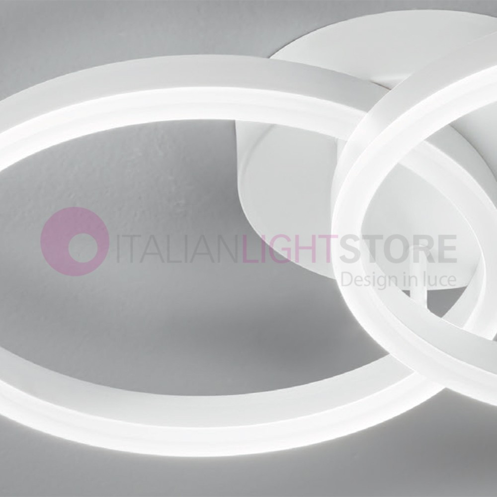 Giotto Plafonnier Moderne Jantes Led Dimmables Fabas Spa