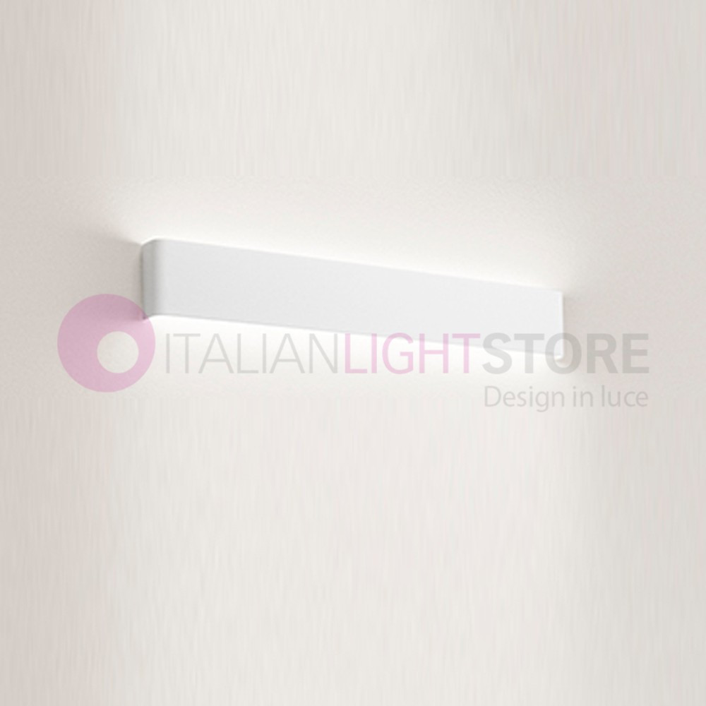 Way Applique Lampada Parete Bianca Moderna Led Cm Perenz Blc