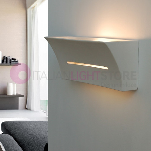 CARLOTTA Modern Wall Lamp in Decorable Paintable Plaster