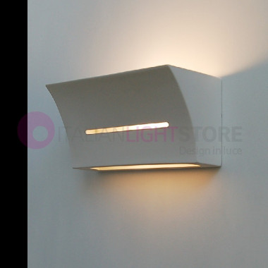 CARLOTTA Modern Wall Lamp in Decorable Paintable Plaster