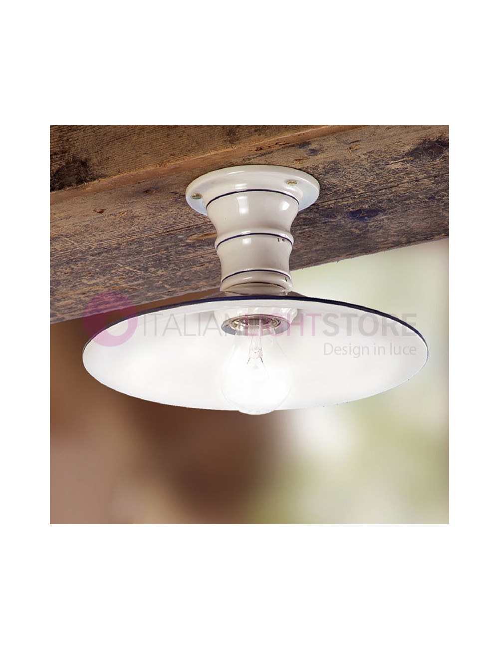 CECINA Ceiling Lamp Ceramic country Style Country - Ceramiche Borso