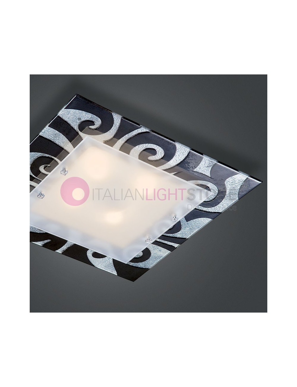 FLORIDA FAMILAMP ceiling light modern murano glass 60x60