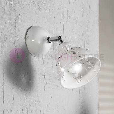 LUNADORO Mur-Lampe en Céramique Cristal de Bohème, Rustique | Ceramiche Borso