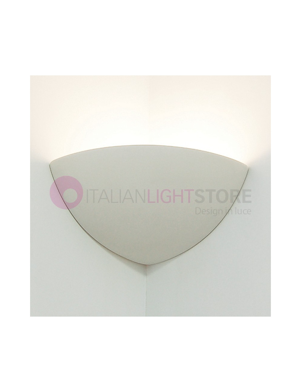 CORNER wall lamp ceramic plaster corner paintable colorable