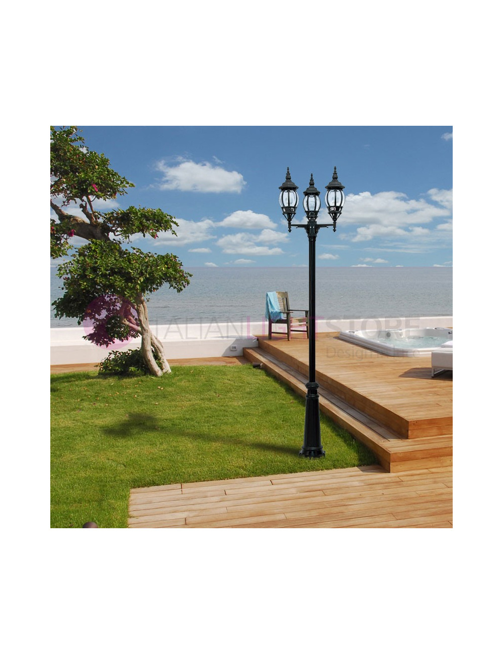 BOSTON Classic Outdoor Lamp Lamp Jardin h.242 cm