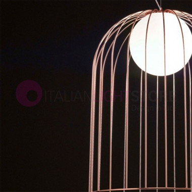 KLUVÌ 1095 Selene Éclairage | Suspension Cage de Métal, de grande Design Moderne