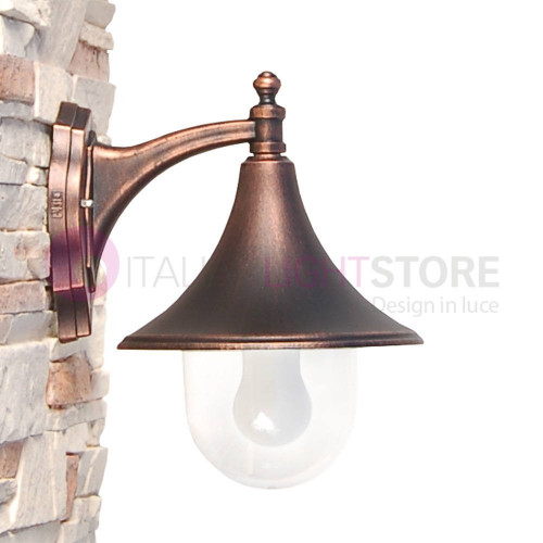 DIONE BLACK Aluminium Wall Lantern Classic Outdoor Lamp 1901A-B10 Liberti Lamp