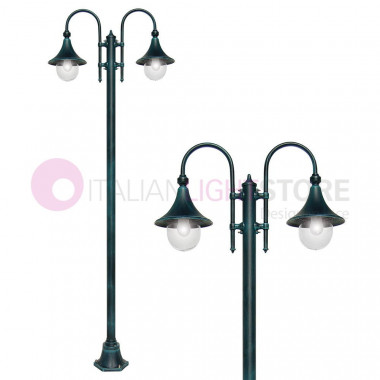 DIONE BLACK Lampadaire en aluminium Jardin 1906A-1-2LUCI Liberti Lampe