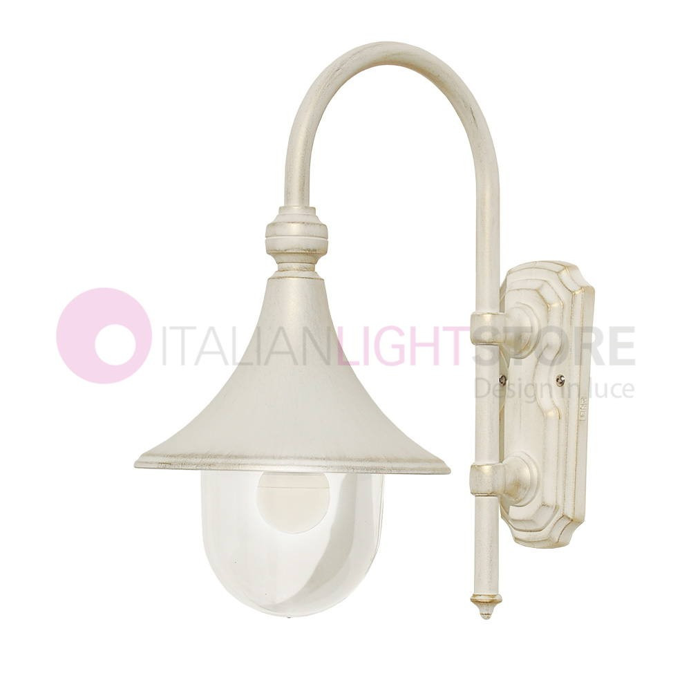 DIONE WHITE Wandlaterne Classic Außenleuchte Weiß 1941A Liberti Lampe