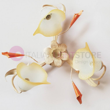 CALLA lily Ceiling light with 3 Lights in Ivory Classic Style of Florentine