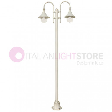 DIONE WHITE Classic Aluminium Lamp for Outdoor Garden Lighting 1946A Liberti Lamp