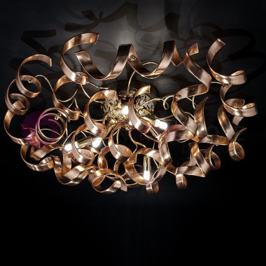 ASTRO Ceiling lamp Ceiling Modern d80 6 Lights with Curls in the Glass 206.380 Metallux