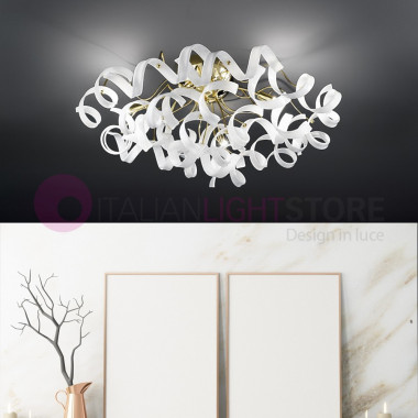 ASTRO Ceiling lamp Ceiling Modern d80 6 Lights with Curls in the Glass 206.380 Metallux