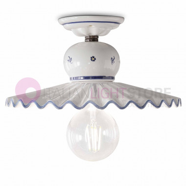 ROMA C376PL FERROLUCE Ceramic Ceiling Light Decorated Rustic Style