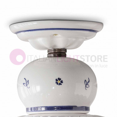 ROMA C376PL FERROLUCE Ceramic Ceiling Light Decorated Rustic Style