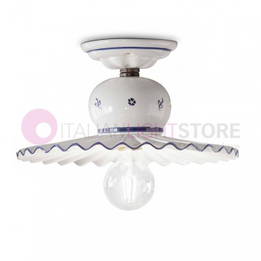 ROMA C376PL FERROLUCE Ceramic Ceiling Light Decorated Rustic Style