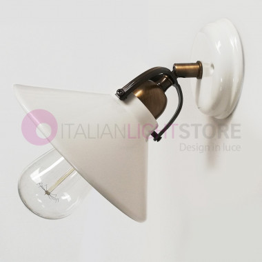 Lampe murale Applique en Céramique Rustique Pays Ceramiche Borso