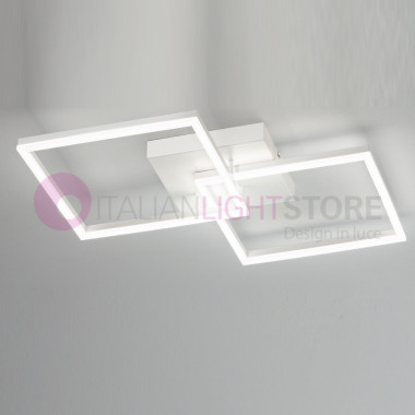 BARD FABAS 3394-65 Integrated Led Ceiling Lamp L. 65x65 Modern Design