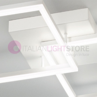 BARD FABAS 3394-65 Integrated Led Ceiling Lamp L. 65x65 Modern Design