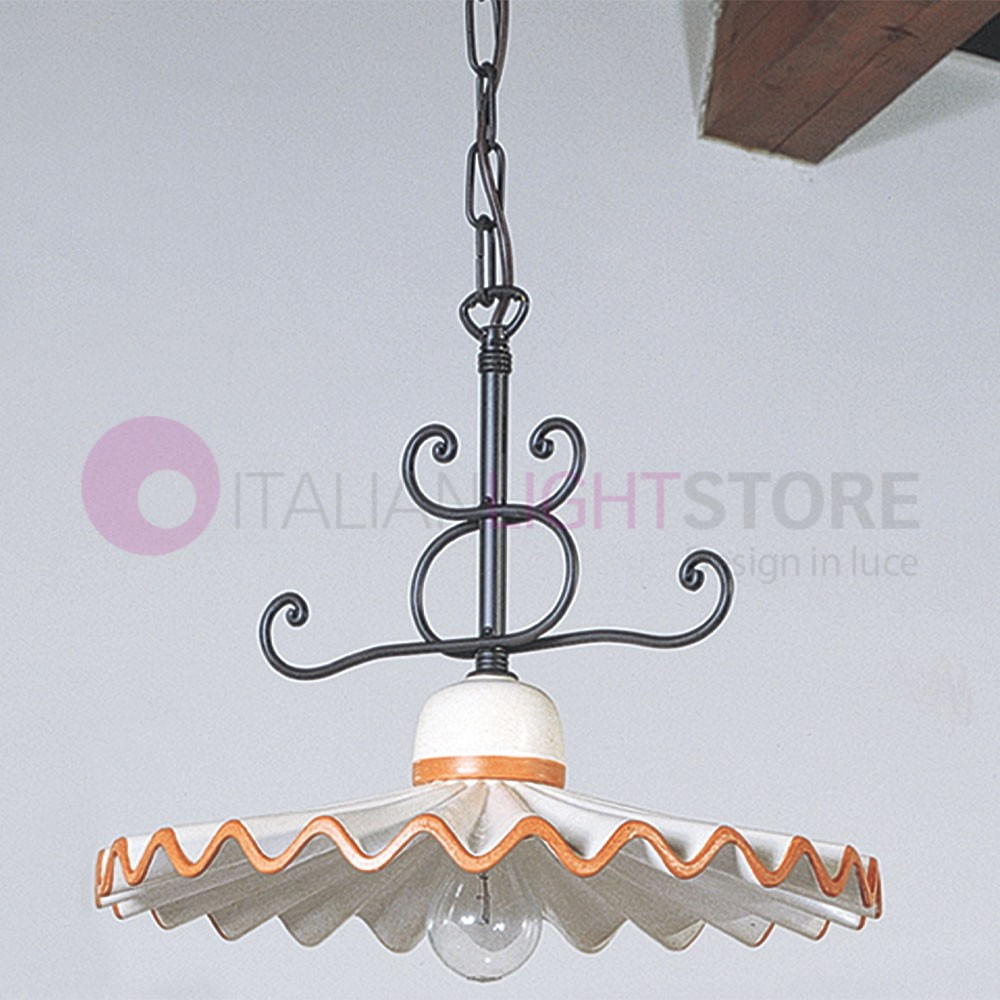 PISA IMAS 35856/44SO Suspensión de candelabro d. 42 Rustico en Cerámica Decorada