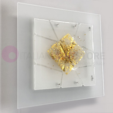 MIAMI GOLD FAMILAMP Ceiling light Murano Glass 60x60