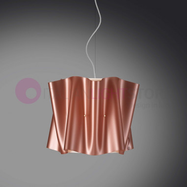 FOLIO von LINEA ZERO ILLUMINAZIONE, Modern Design Pendelleuchte 3 Größen Stoffeffekt