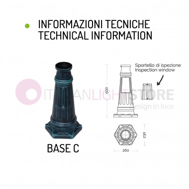 ORIONE ANTRACITA 1832/2L LIBERTI LAMPPOST con 2 luces para Jardín Exterior con esferas globos de policarbonato d.25