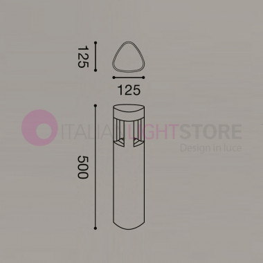 NEVADA Lámpara moderna h. 50 cm Exterior IP54 Diseño Iluminación GES480 GES490