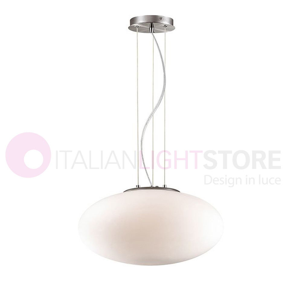 CANDY IDEAL LUX MODERN SUSPENSION aus weißem mundgeblasenem Glas