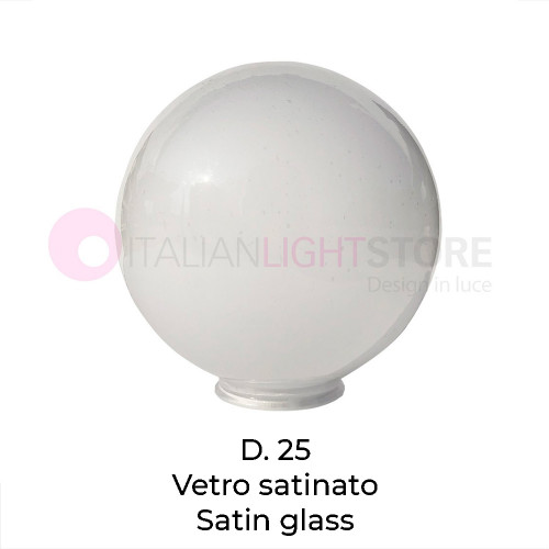 Sphere Globe in Satin Glass...