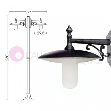 TOSCANA Lampione 2 luci h....