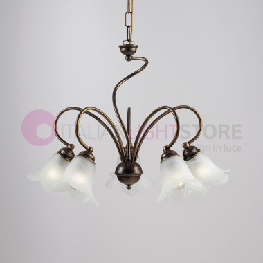 INES Rustic Chandelier with...