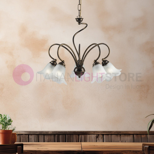 INES Rustic Chandelier with...