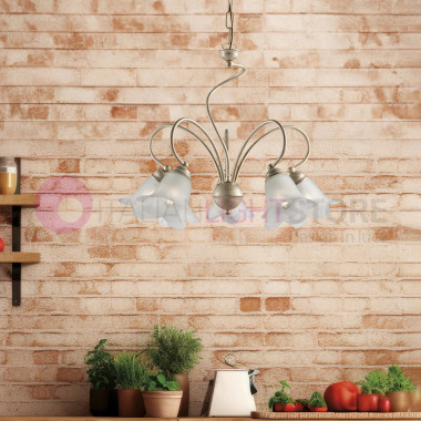 INES Rustic Chandelier with...