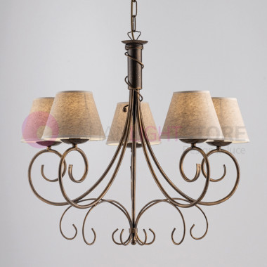 MARLENA Rustic 5-Light...