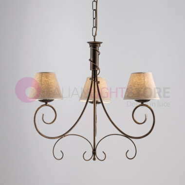 MARLENA Rustic 3-Light...