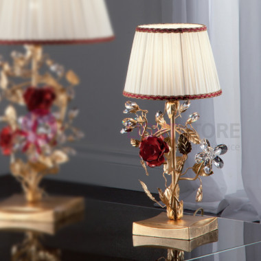 Lampe de table florale de...