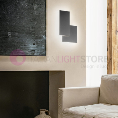 Led Wall Lamp ART. 8222GS LC Dark Grey Quantic Perenz illuminates