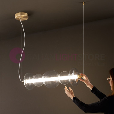 Lámpara de araña colgante LED BUBBLES ART. 8163TR LC perenz illumina