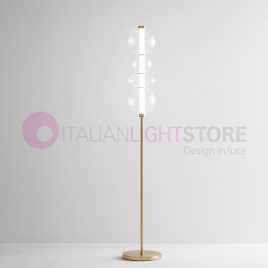 Lampadaire LED avec sphères de verre BUBBLES ART. 8166TR LC Perenz Illumina